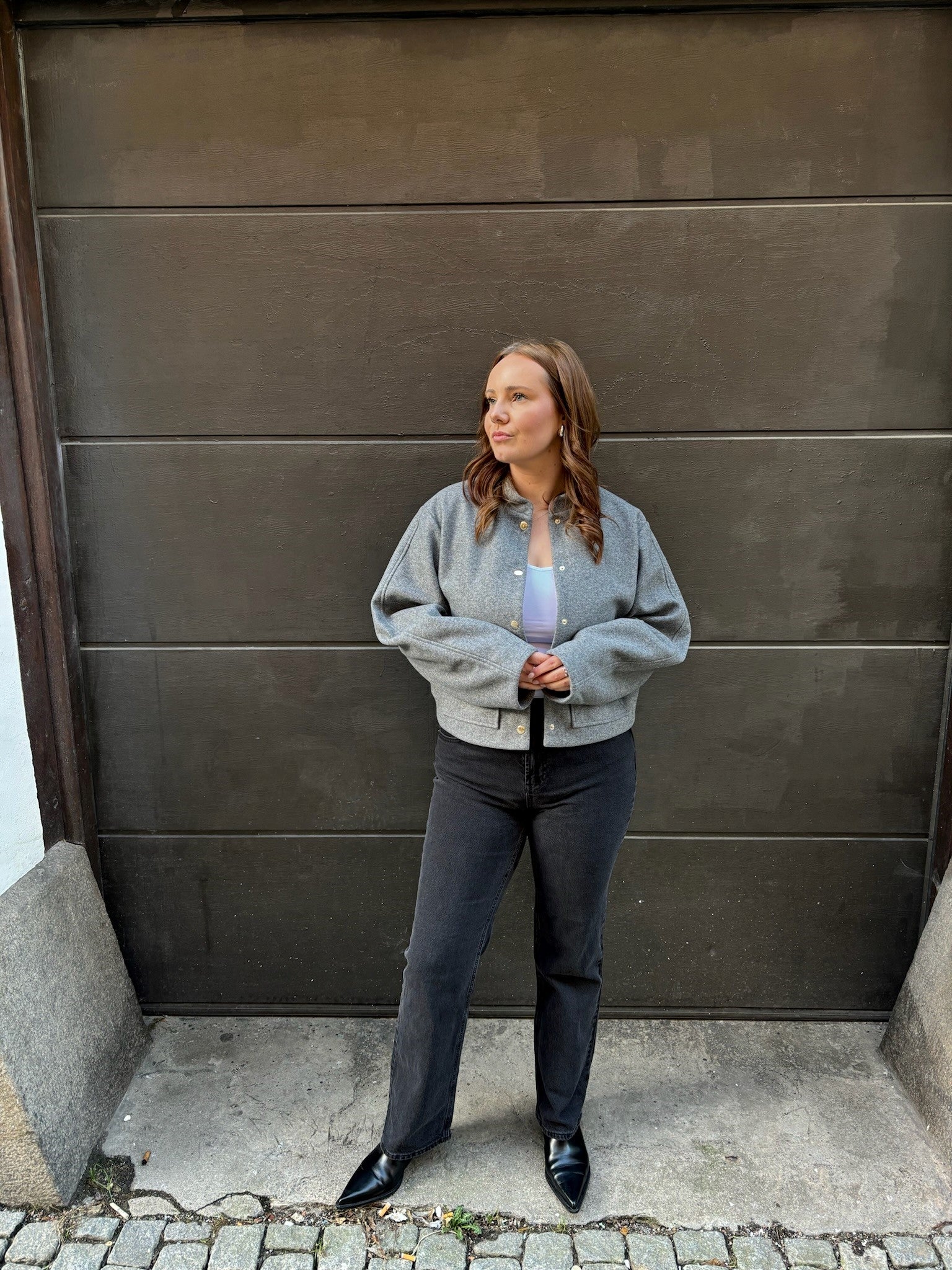 VMFORTUNECAROL Jacket - Medium Grey Melange